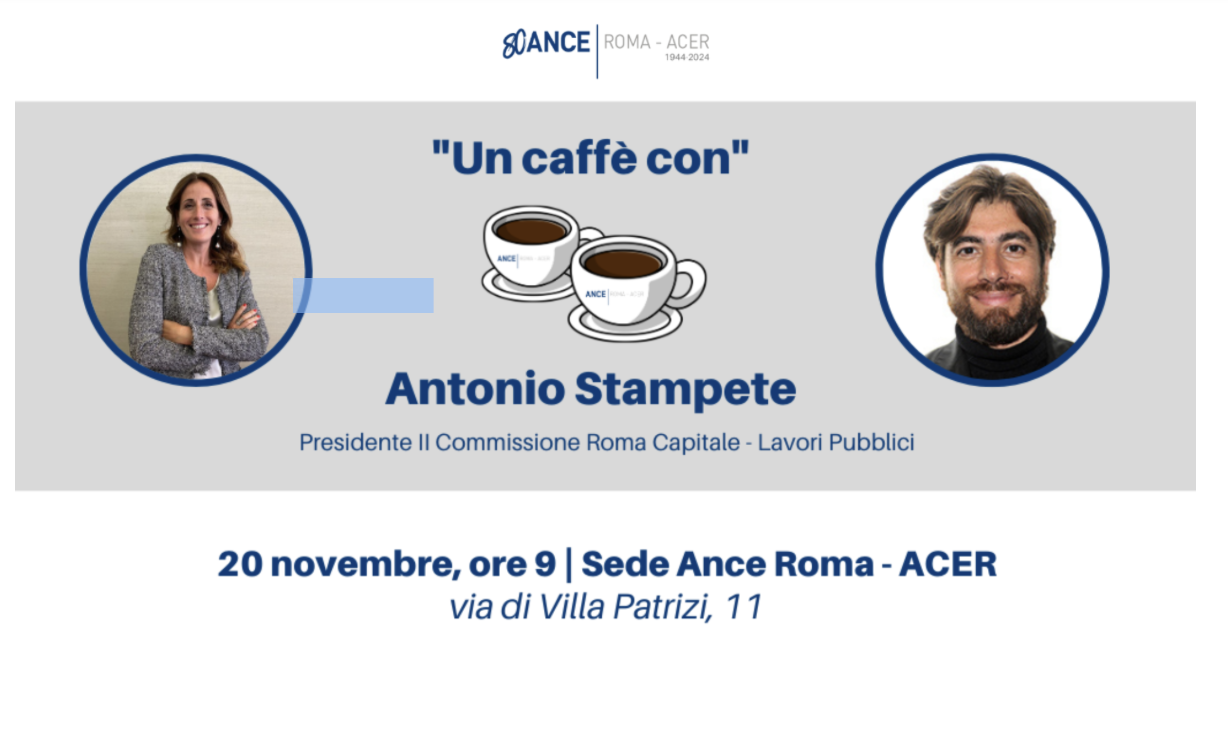 Un caffè con... Antonio Stampete - Presidente II Commissione Roma Capitale – Lavori Pubblici